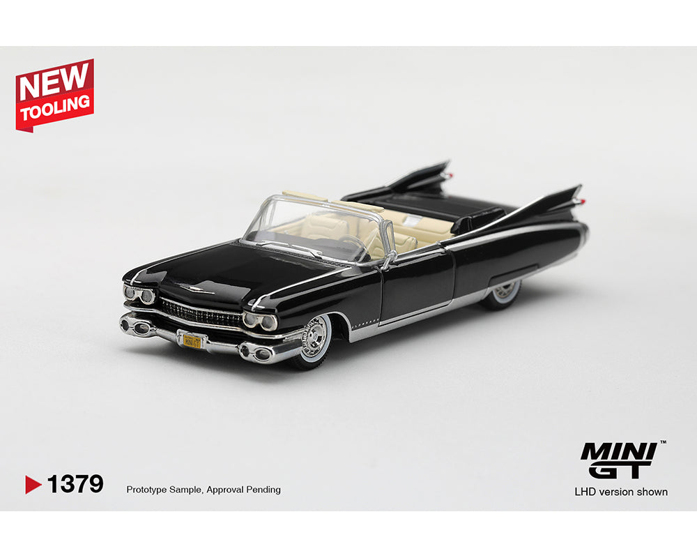(PRE-ORDER 2027) Mini GT 1:64 Cadillac Eldorado Biarritz 1959 Black – Limited Edition – MGT01379-BL