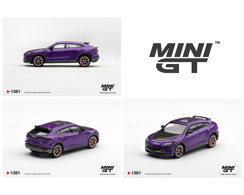 (PRE-ORDER 2027) Mini GT 1:64 Lamborghini Urus Performante Viola Pasifae – Limited Edition – MGT01381-BL