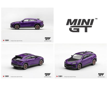 (PRE-ORDER 2027) Mini GT 1:64 Lamborghini Urus Performante Viola Pasifae – Limited Edition – MGT01381-BL