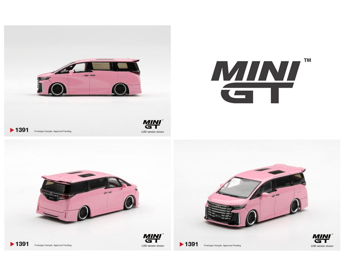 (PRE-ORDER 2026/2027) Mini GT 1:64 Toyota Vellfire 40 KUHL – Metallic Pink – Édition limitée – MGT01391-BL