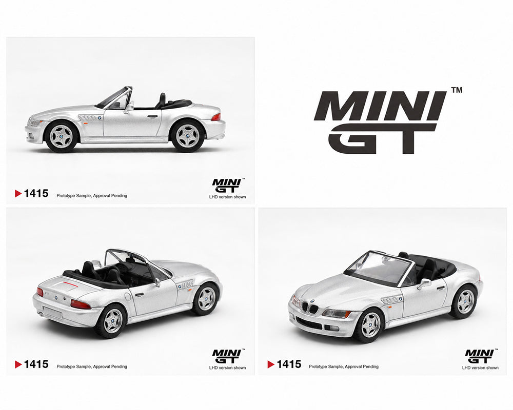 (PRE-ORDER 2026/2027) Mini GT 1:64 BMW Z3 Titanium Silver – Limited Edition – MGT01415-BL