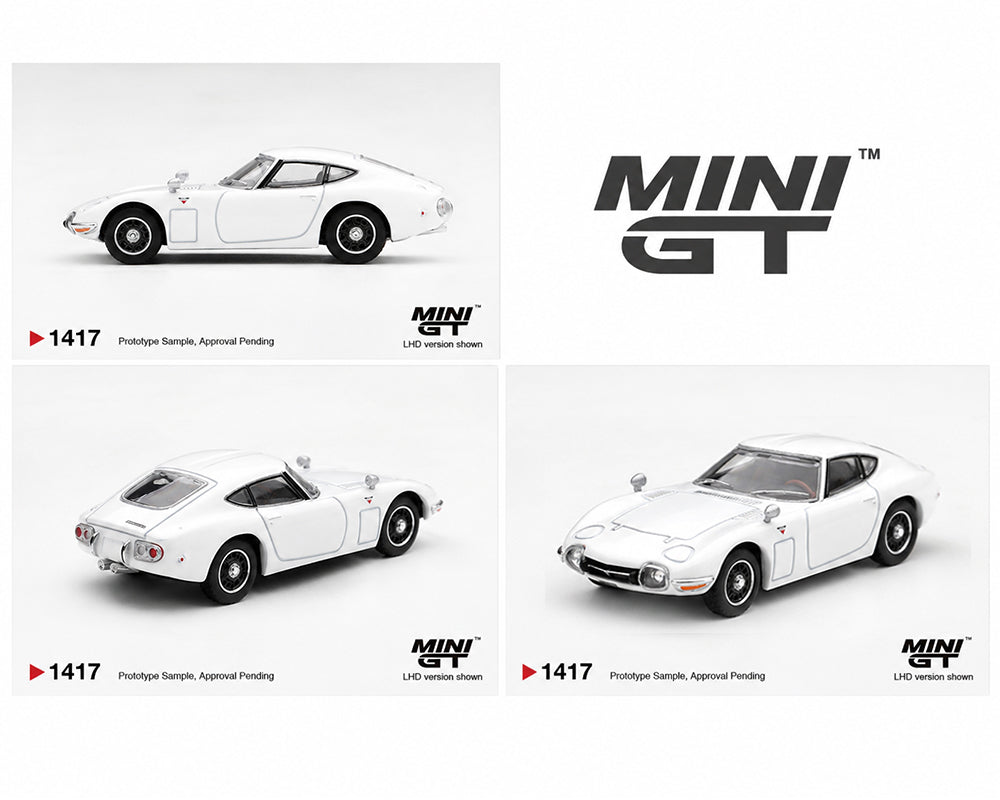 (PRE-ORDER 2026/2027) Mini GT 1:64 Toyota 2000GT Pegasus White – Limited Edition – MGT01417-BL