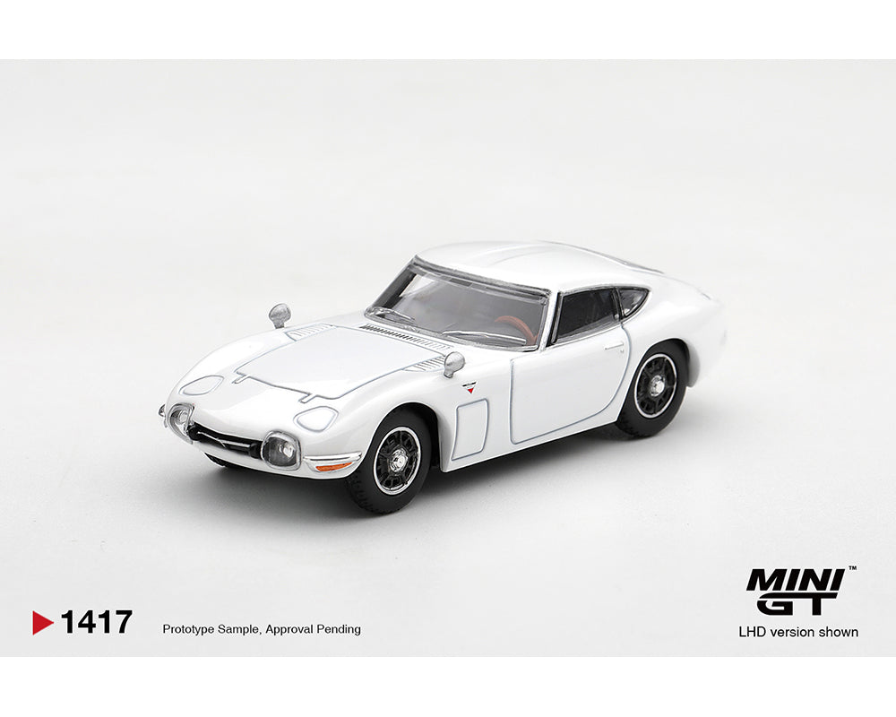 (PRE-ORDER 2026/2027) Mini GT 1:64 Toyota 2000GT Pegasus White – Édition limitée – MGT01417-BL
