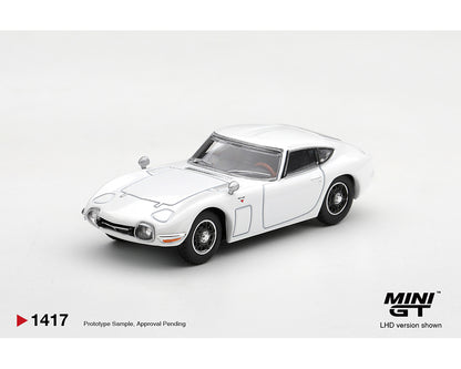 (PRE-ORDER 2026/2027) Mini GT 1:64 Toyota 2000GT Pegasus White – Édition limitée – MGT01417-BL
