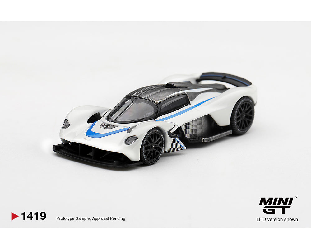 (PRE-ORDER 2027) Mini GT 1:64 Aston Martin Valkyrie – Escaping White – Limited Edition – Blister Packaging MGT01419-BL