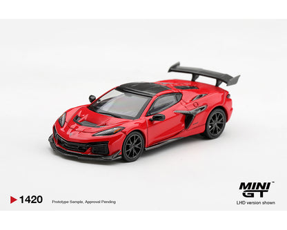 (PRE-ORDER 2027) Mini GT 1:64 Chevrolet Corvette ZR1 Torch Red – Limited Edition Blister MGT01420-BL