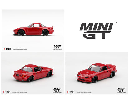 (PRE-ORDER 2027) Mini GT 1:64 Mazda MX-5 (NA) Pandem Classic Red – Limited Edition Blister MGT01421-BL
