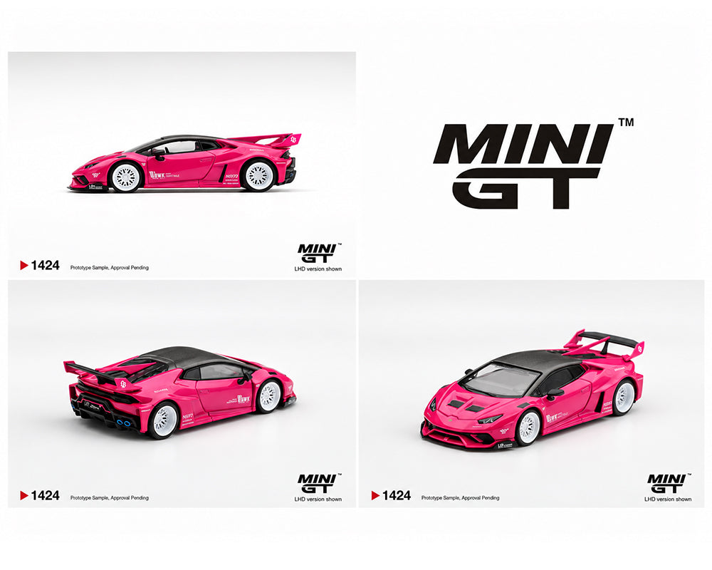 (PRE-ORDER 2027) Mini GT 1:64 LB★WORKS Lamborghini Huracán GT Ruby Purple – Limited Edition Blister MGT01424-BL