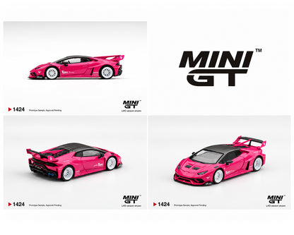 (PRE-ORDER 2027) Mini GT 1:64 LB★WORKS Lamborghini Huracán GT Ruby Purple – Limited Edition Blister MGT01424-BL