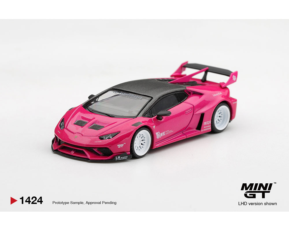 (PRE-ORDER 2027) Mini GT 1:64 LB★WORKS Lamborghini Huracán GT Ruby Purple – Limited Edition Blister MGT01424-BL