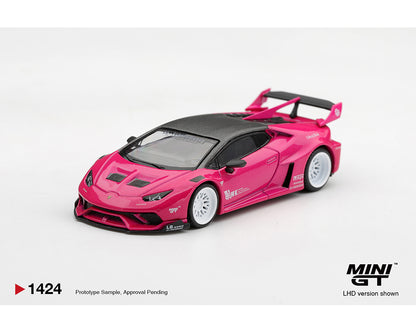 (PRE-ORDER 2027) Mini GT 1:64 LB★WORKS Lamborghini Huracán GT Ruby Purple – Limited Edition Blister MGT01424-BL