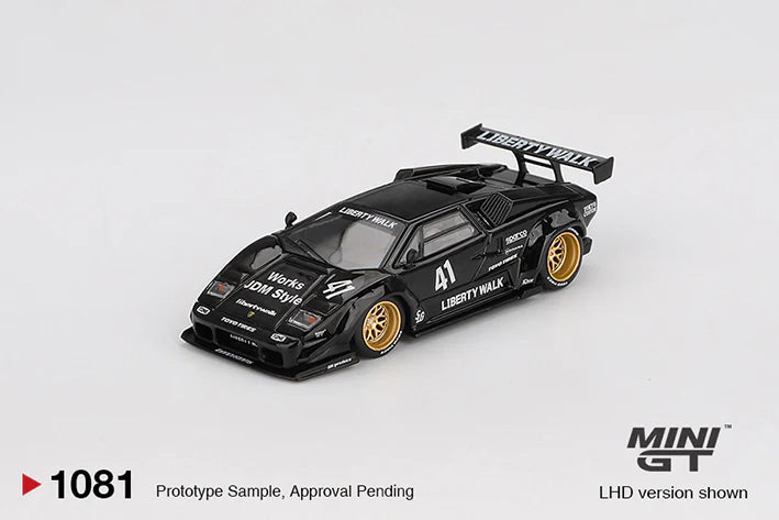 MINI GT-Lamborghini Countach LB-WORKS – Black (MGT01081-BL)