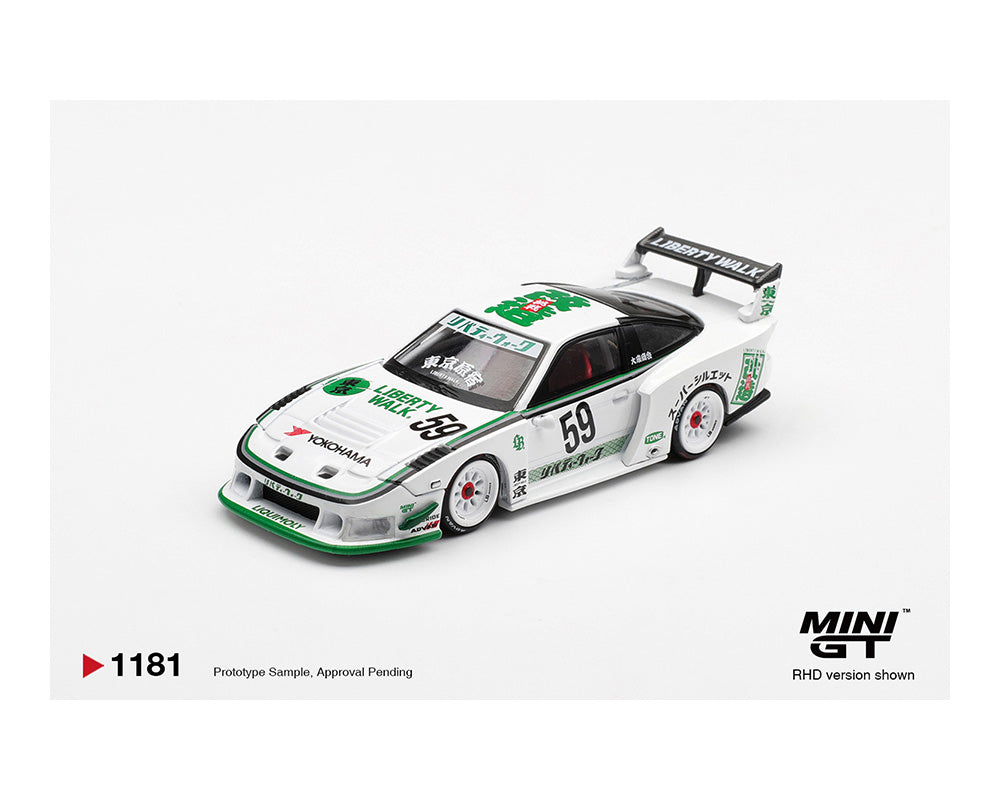 (PRE-ORDER 2026) Mini GT 1:64-Nissan LB-Silhouette 180SX – White MGT01181-BL