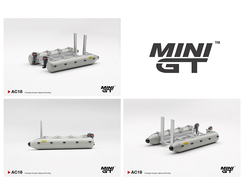 (PRE-ORDER 2026) Mini GT 1:64-Camel Trophy Pontoon Raft Camel MGTAC18