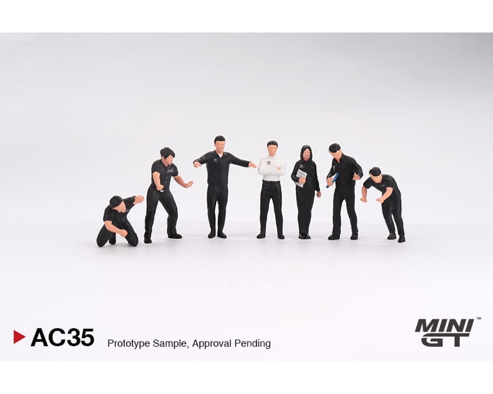 Mini GT 1:64 Metal Figurine Nismo Technician Team Figures Set