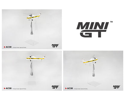 (PRE-ORDER 2026) Mini GT 1:64-Sikorsky S58T Helicopter 1985 Camel Trophy MGTAC38