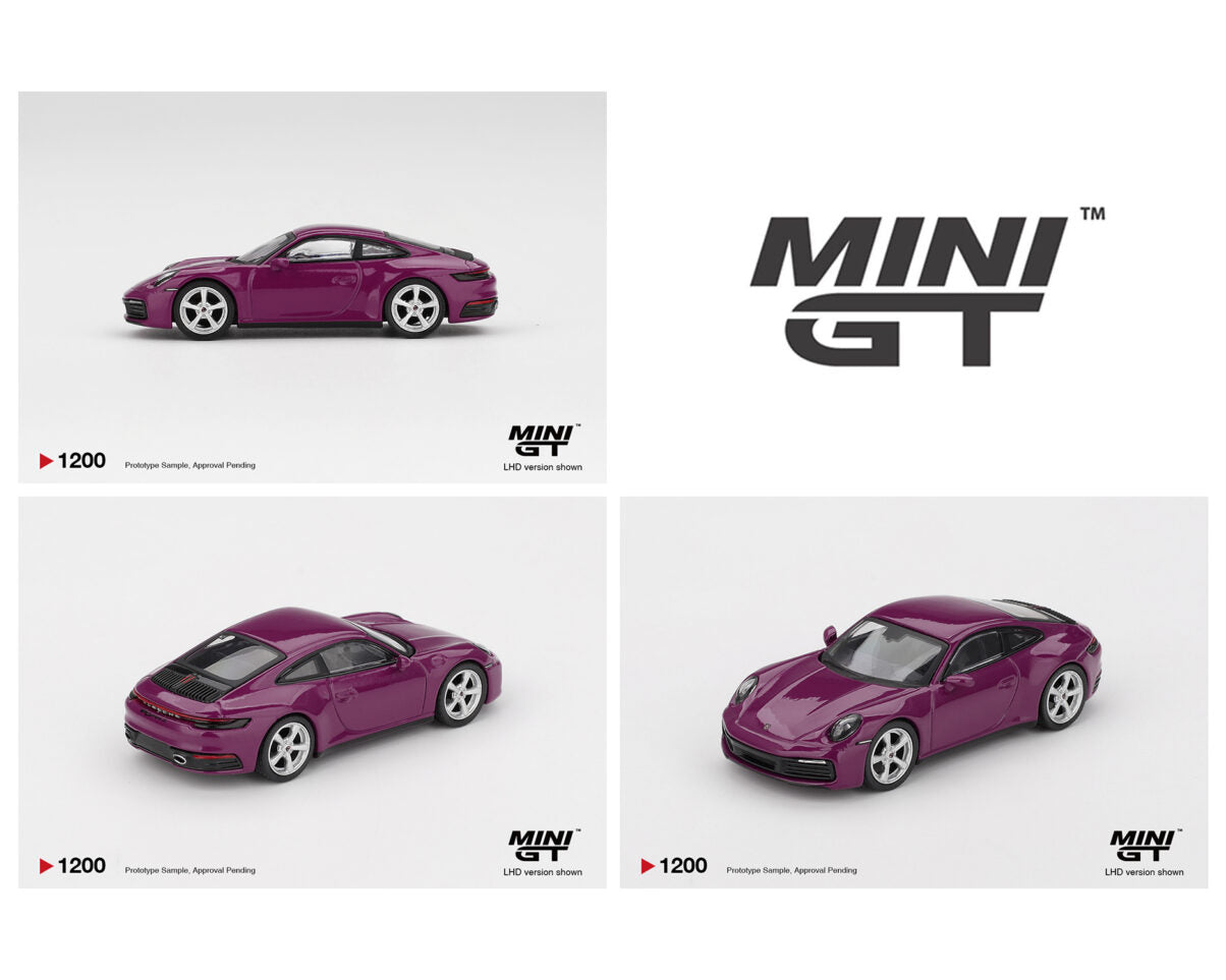 (PRE-ORDER 2026) Mini GT-Porsche 911 (992.1) Rubystone Red Set of 4 – Special Edition MGTS0021