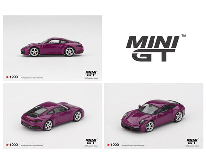 (PRE-ORDER 2026) Mini GT-Porsche 911 (992.1) Rubystone Red Set of 4 – Special Edition MGTS0021