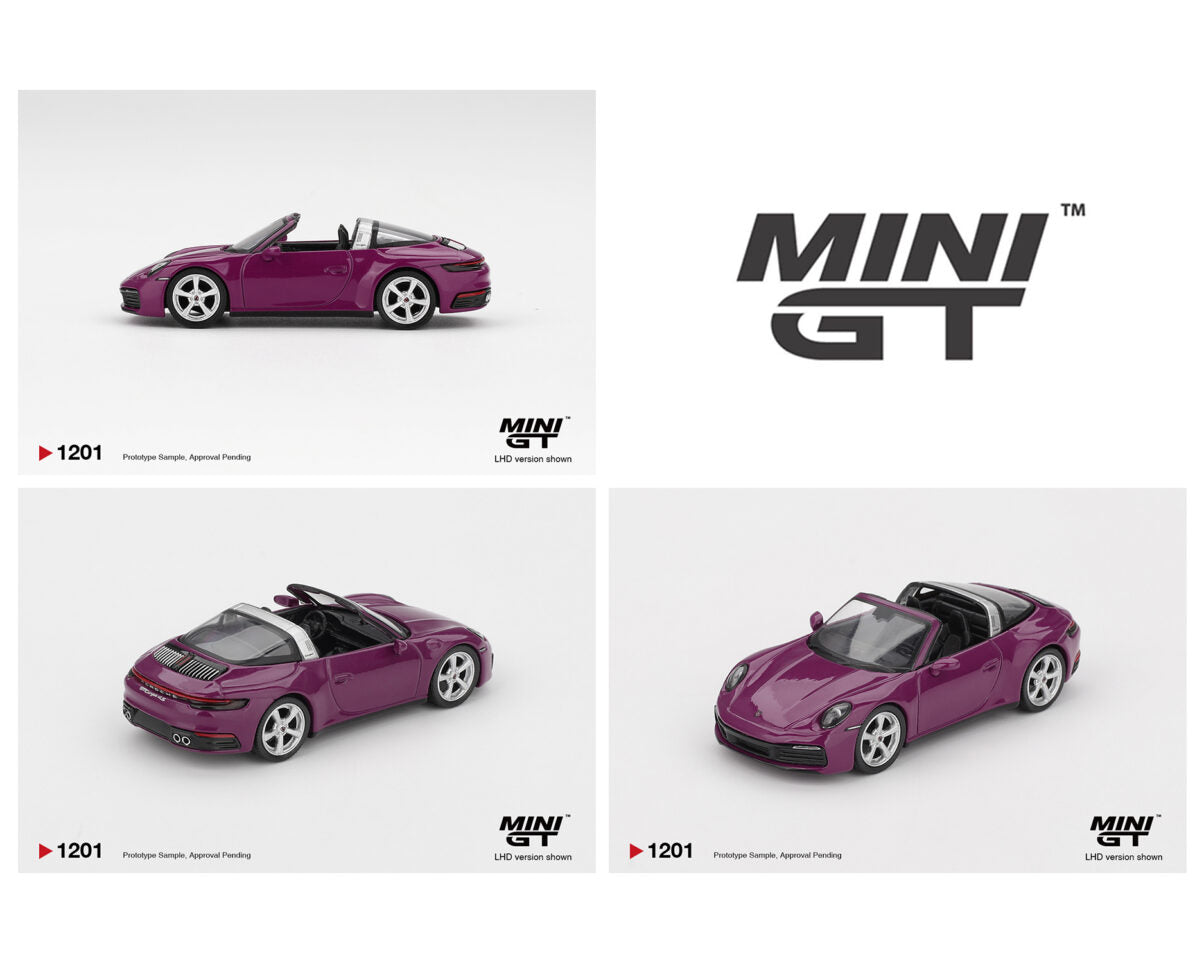 (PRE-ORDER 2026) Mini GT-Porsche 911 (992.1) Rubystone Red Set of 4 – Special Edition MGTS0021