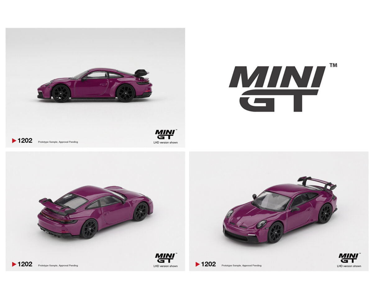 (PRE-ORDER 2026) Mini GT-Porsche 911 (992.1) Rubystone Red Set of 4 – Special Edition MGTS0021