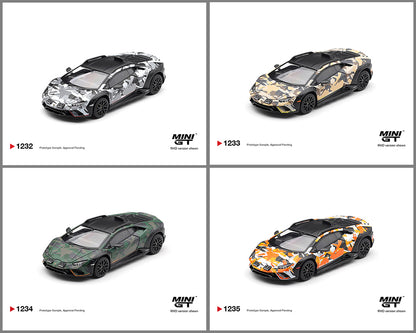 (PRE-ORDER 2026) Mini GT 1:64-Lamborghini Huracán Sterrato All Terrain (Set of 4) MGTS0026