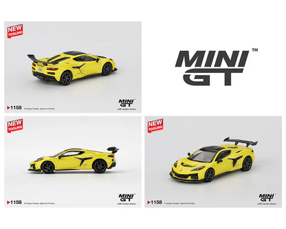 (PRE-ORDER 2026) MINI GT- Chevrolet Corvette ZR1- Accelerate Yellow MGT01158-BL