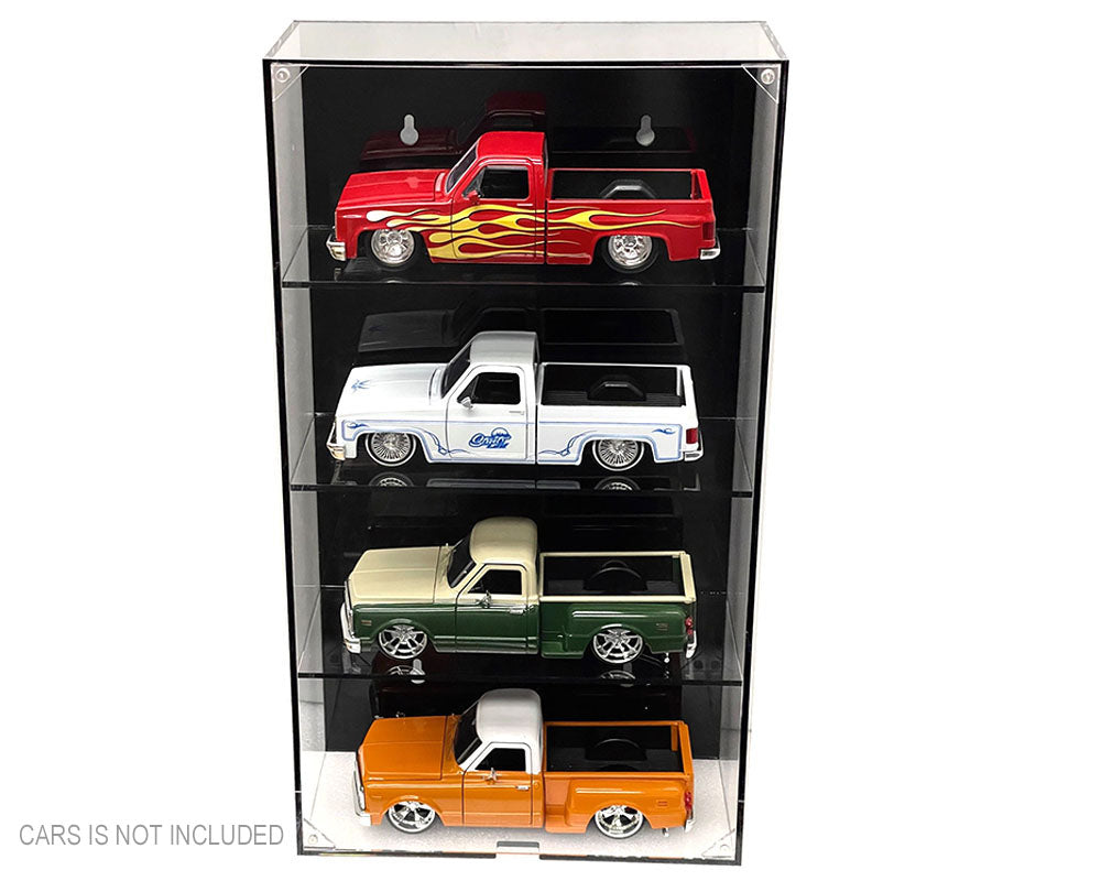 Vitrine Murale 1:24 pour 4 Voitures - MiJo Exclusives - MJ1019BK