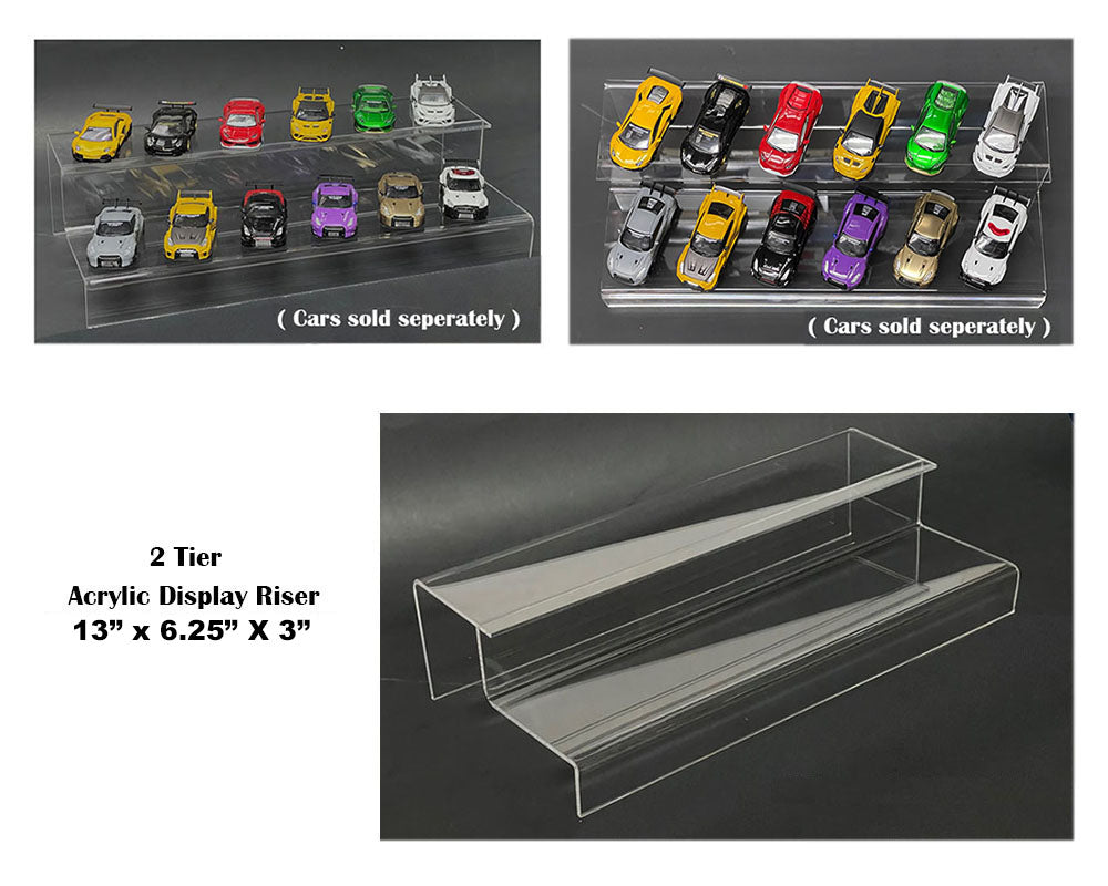 Riser 2 Tier Acrylic Stand Riser (13″x6.25″x3″)