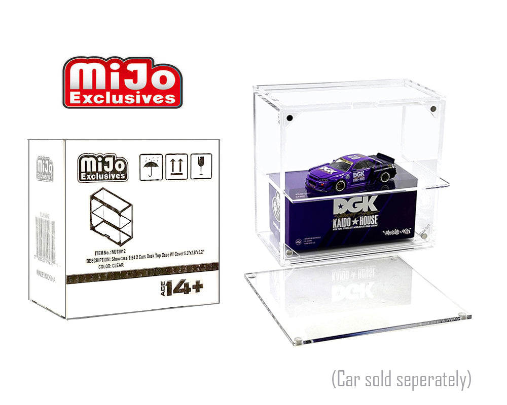 Vitrine 1:64 pour 2 voitures MiJo Exclusives - 5 x 2.5 x 4.75 - MJ13012