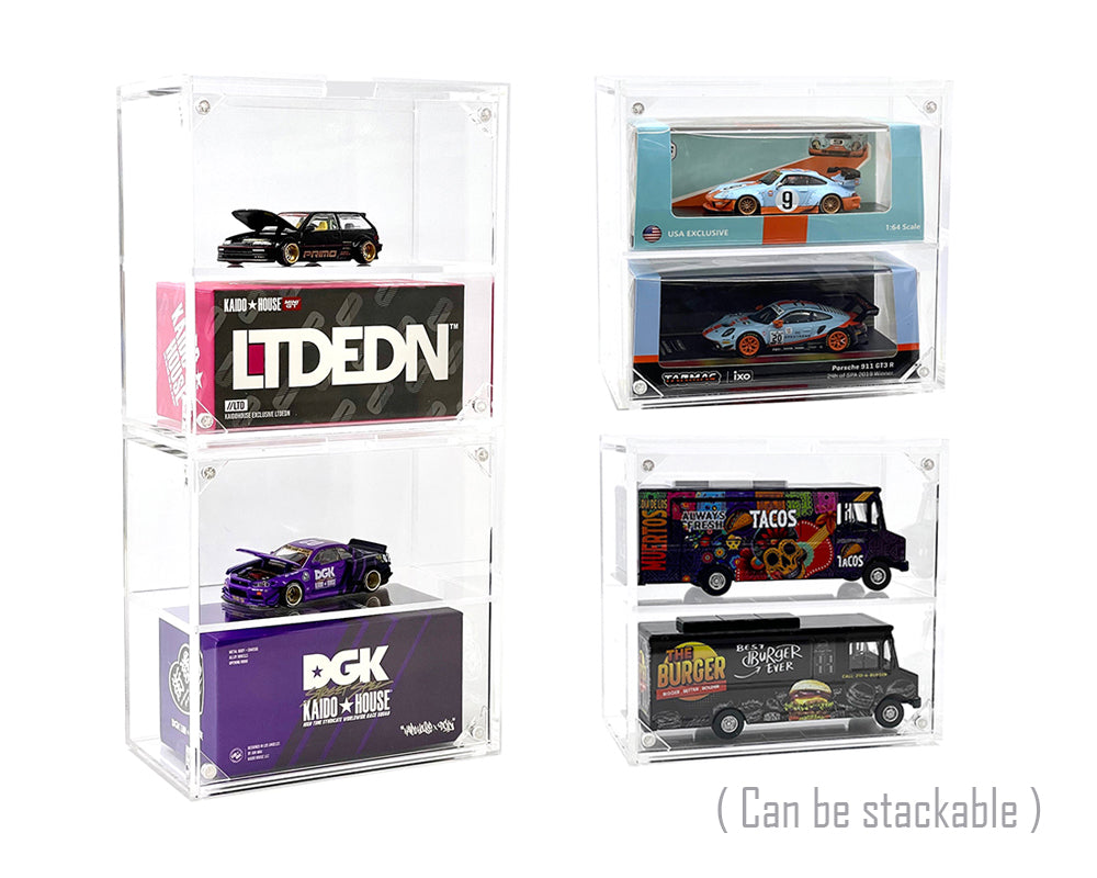 Vitrine 1:64 pour 2 voitures MiJo Exclusives - 5 x 2.5 x 4.75 - MJ13012