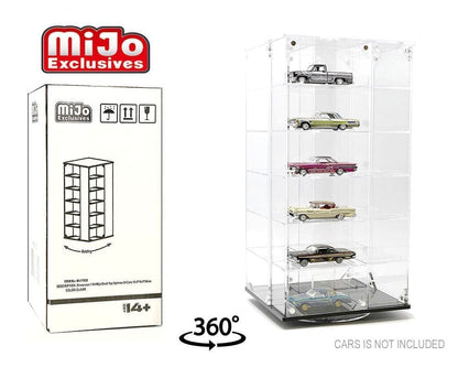 Vitrine Spinner 1:64 Acrylitower 24 Voitures Transparente - MiJo Exclusives - MJ17032