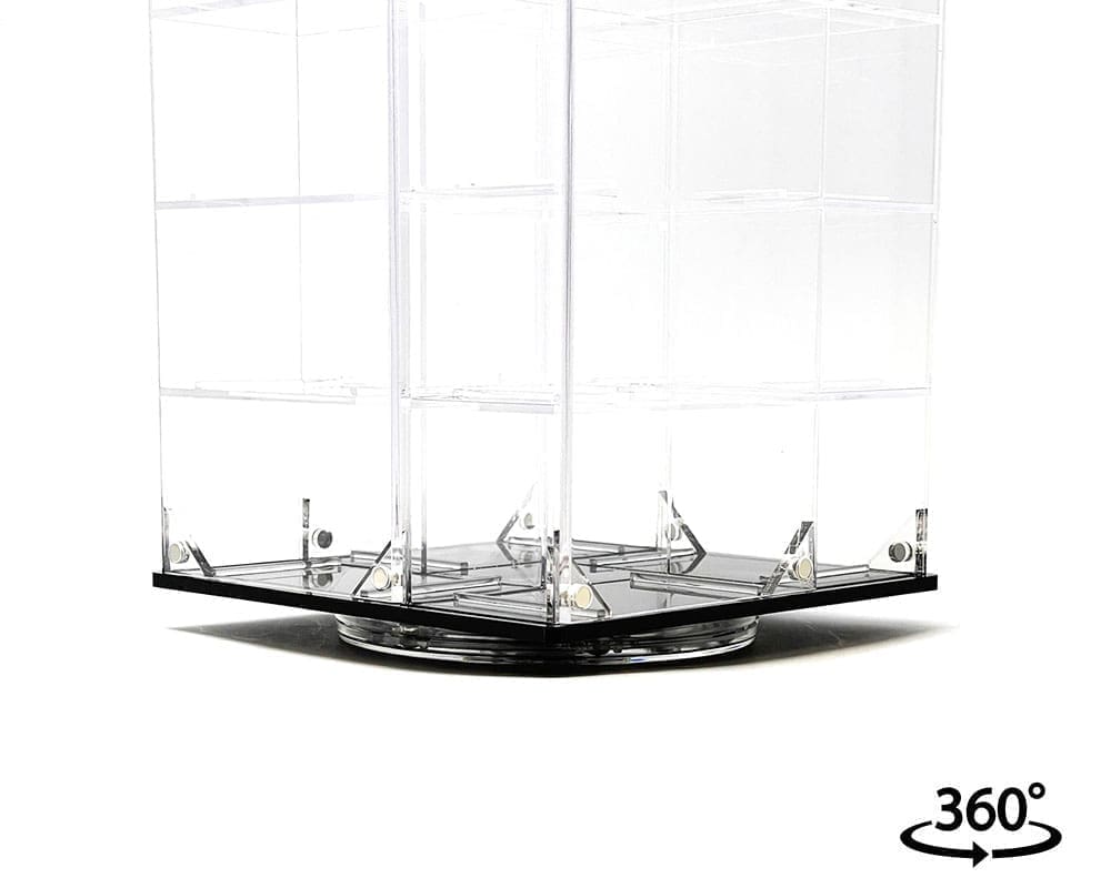 Vitrine Spinner 1:64 Acrylitower 24 Voitures Transparente - MiJo Exclusives - MJ17032