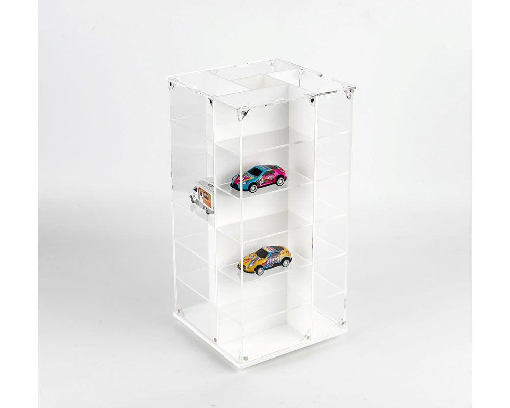 Vitrine Spinner 1:64 Acrylitower 24 Voitures Blanche - MiJo Exclusives - MJ17032W
