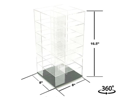 Vitrine Spinner 1:64 Acrylitower+ 24 Voitures - MiJo Exclusives - MJ19032C