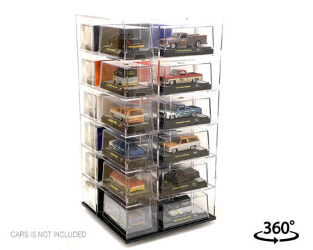 Vitrine Spinner 1:64 Acrylitower+ 24 Voitures - MiJo Exclusives - MJ19032C