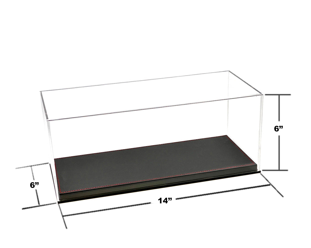 Vitrine 1:18 Base Noire Style Cuir - MiJo Exclusives - MJ35015L