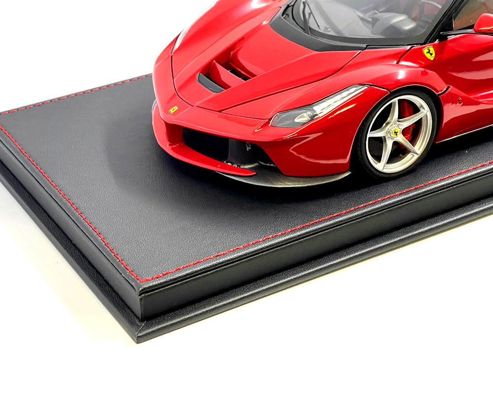 Vitrine 1:18 Base Noire Style Cuir - MiJo Exclusives - MJ35015L