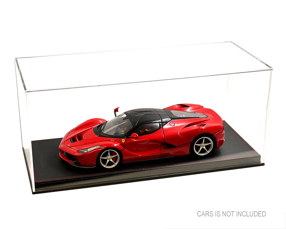 Vitrine 1:18 Base Noire Style Cuir - MiJo Exclusives - MJ35015L