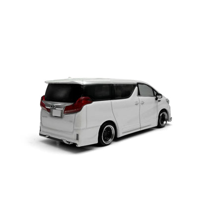 MODELMODEL 1:64 Toyota Alphard Customized Version White (Emballage Blister) – MM64-Alphard-002