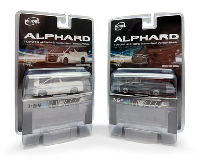 MODELMODEL 1:64 Toyota Alphard Customized Version White (Emballage Blister) – MM64-Alphard-002