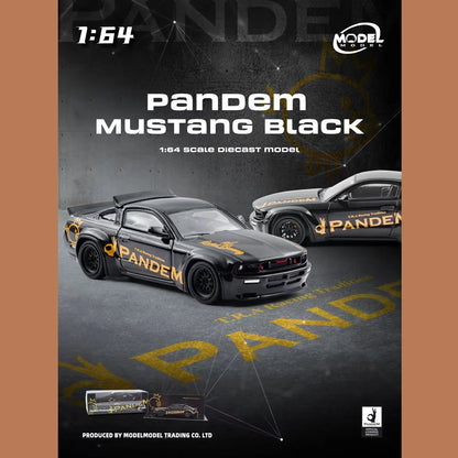 Ford Mustang Pandem noire 1:64 – Model Model MM64-PM-002