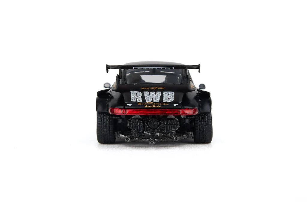 (PRE-ORDER 2025) MODELMODEL 1/64 - RWB Porsche 930 Circuit Specification Matte Black &quot;Stella Artois&quot; - MM64-RWB930-001