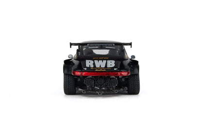 (PRE-ORDER 2025) MODELMODEL 1/64 - RWB Porsche 930 Circuit Specification Matte Black &quot;Stella Artois&quot; - MM64-RWB930-001