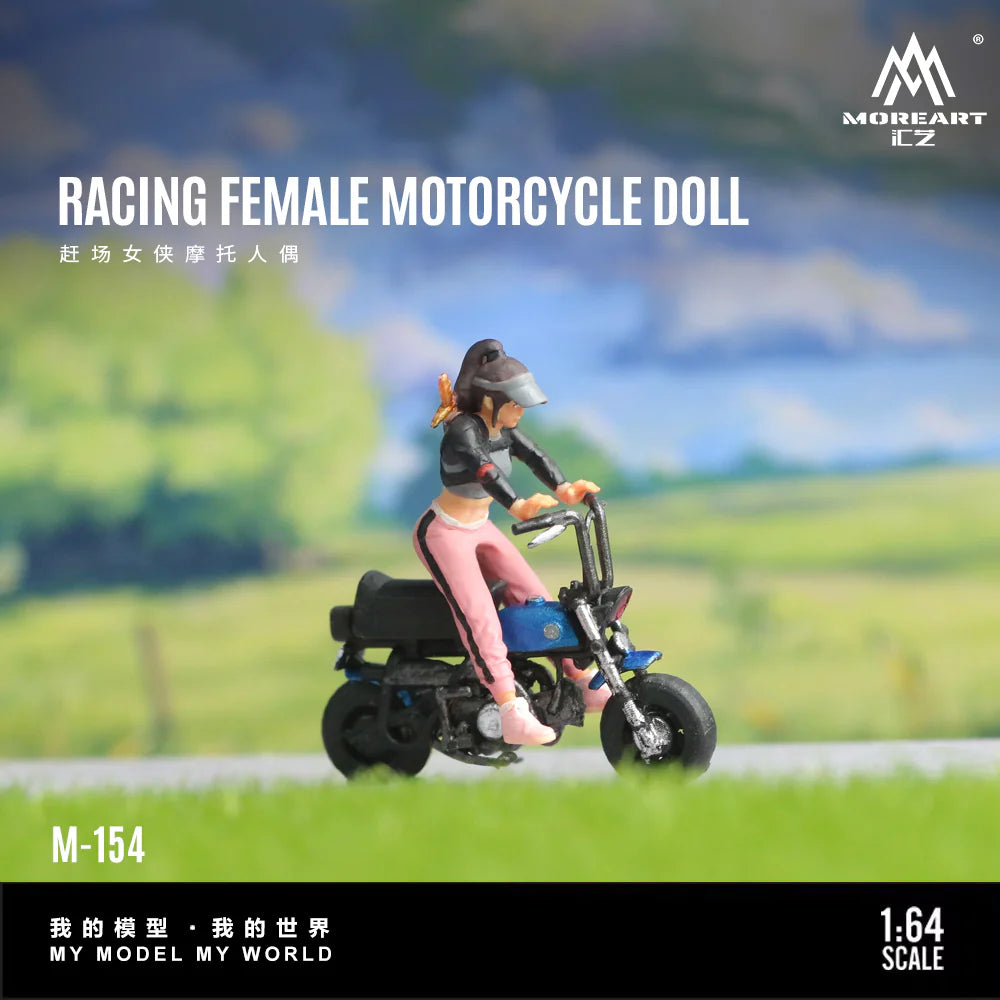 MoreArt-Racing Female Motorcycle Doll MO222154
