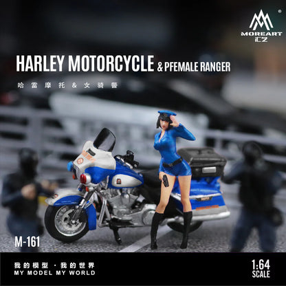 MoreArt 1/64 - Harley-Davidson Motorcycle &amp; Female Ranger - MO222161