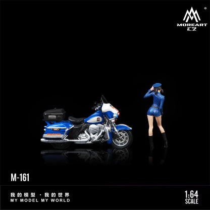 MoreArt 1/64 - Harley-Davidson Motorcycle &amp; Female Ranger - MO222161