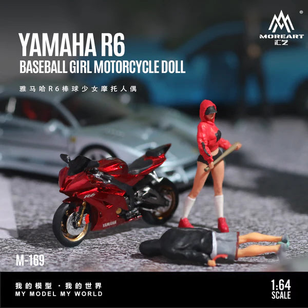 MoreArt 1/64 - Yamaha R6 Baseball Girl - MO222169