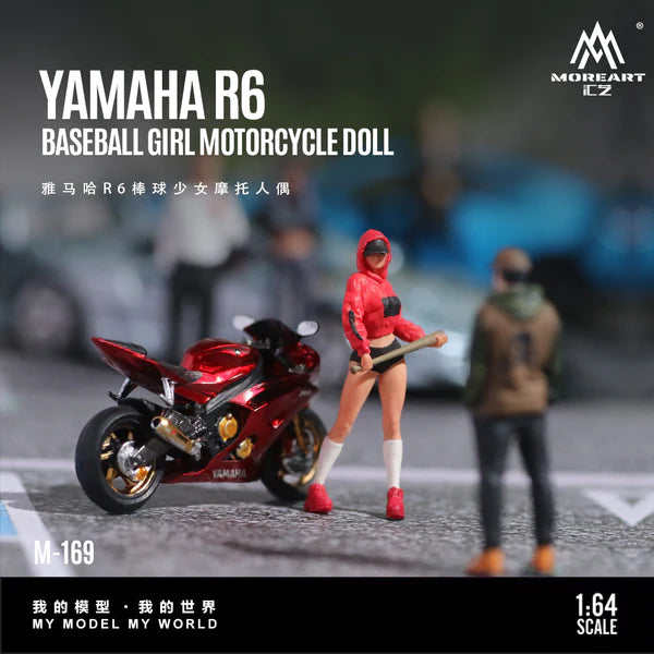 MoreArt 1/64 - Yamaha R6 Baseball Girl - MO222169