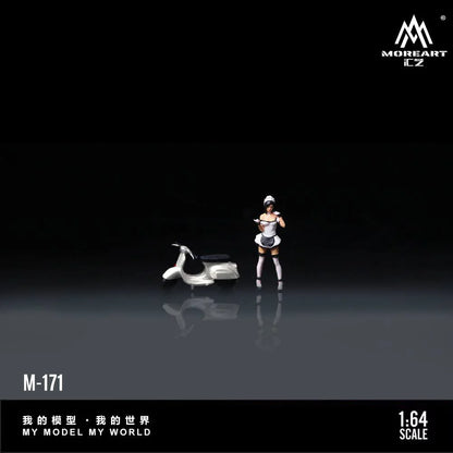 MoreArt 1/64 - White Scooter Maid - MO222171