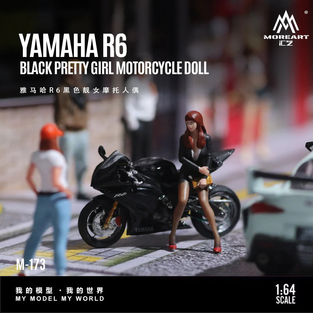 MoreArt 1/64 - Yamaha R6 Pretty Girl Motorcycle - MO222173
